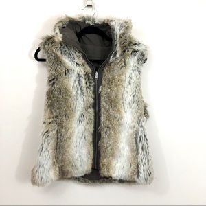 Reverse-able Faux Fur Vest
